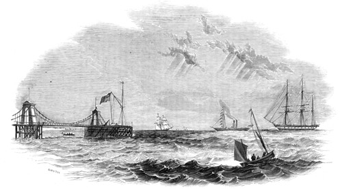 The "John O'Gaunt" being towed to destruction, 1844. Creator: Unknown.