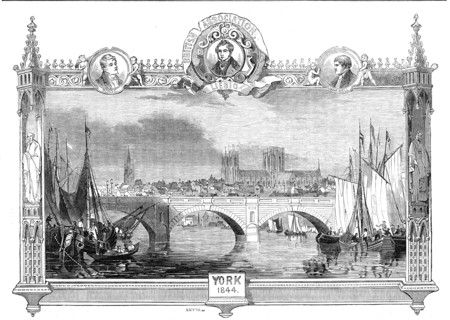 The Ouse Bridge, York, 1844.  Creator: Smyth.