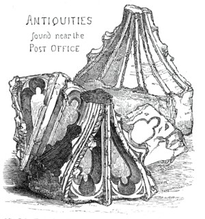 Antiquities found near the Post Office, 1844. Creator: Unknown.