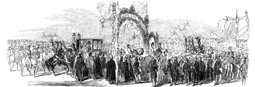 The arrival at Weedon Park Station, 1844. Creator: Unknown.