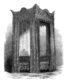 Queen Elizabeth's State Bed, 1844. Creator: Unknown.