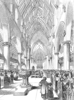 Interior of St. Giles's Church, Camberwell, 1844. Creator: Stephen Sly.