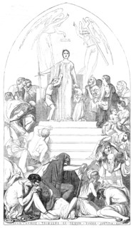 Cartoon (85) An Allegory of Justice...from the exhibition in Westminster Hall, 1845.  Creator: Unknown.