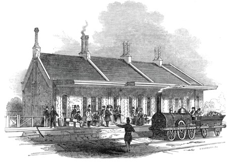 Brandon Station, 1845. Creator: Unknown.
