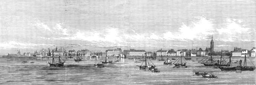 Panorama of the City of Antwerp, and its environs - arrival of Her Majesty, 1845. Creator: Unknown.
