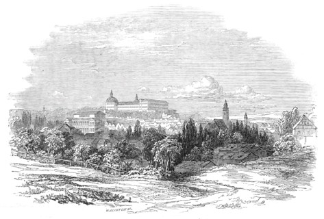 Gotha - from His Royal Highness Prince Albert's drawing, 1845. Creator: W. J. Linton.