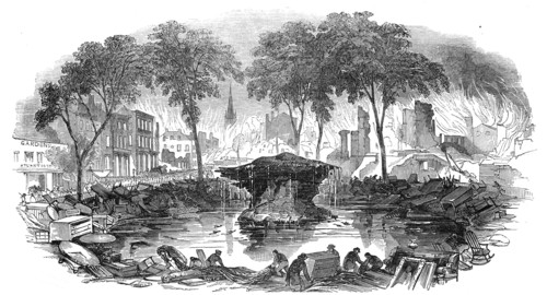 The Bowling-Green, and Broadway, 1845. Creator: Unknown.