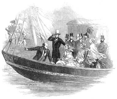 Her Majesty's Steamer, "The Fairy", on the Rhine, 1845. Creator: Unknown.