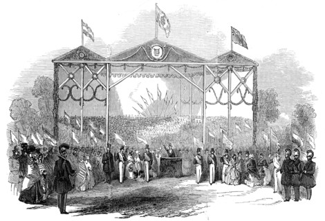 Grand Musical Festival, at Gotha, 1845. Creator: Unknown.