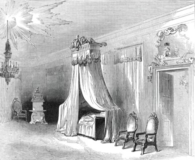 Napoleon's Bedchamber, in the Palace at Wurzburg, 1845. Creator: Unknown.