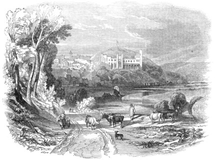Arundel Castle and Town, 1845. Creator: Unknown.