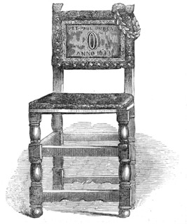 Rubens' Chair, at Antwerp, 1845. Creator: Unknown.