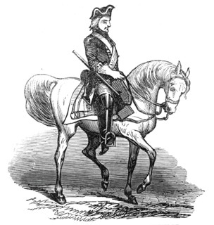 Dragoon of the time of the Pretender, 1845. Creator: Unknown.
