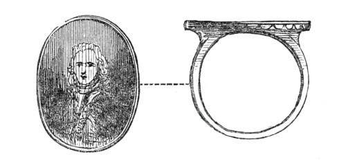 Signet-ring of the Pretender, 1845. Creator: Unknown.