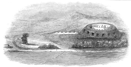 Fort at Tamatave, Madagascar, the scene of the late affray, 1845. Creator: Unknown.