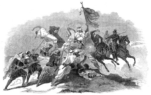 Encounter of Kabyles with French troops, 1845. Creator: Unknown.