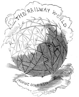 The Railway World - Ironing Done Here, 1845. Creator: Alfred Crowquill.