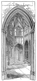 The Octagon Vestibule, Lincoln's Inn New Buildings, 1845. Creator: Unknown.