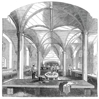 The kitchen of Lincoln's Inn New Buildings, 1845. Creator: Unknown.