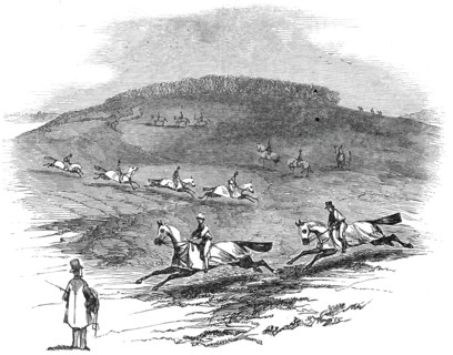 The Training Ground, Newmarket, 1845. Creator: Unknown.