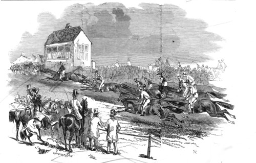 Newmarket Races - the Cambridgeshire Stakes, 1845. Creator: Unknown.