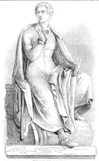 Thorwaldsen's statue of Lord Byron, 1845. Creator: W. J. Linton.