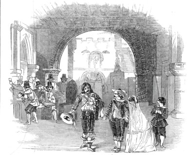 Scene from the new opera of "Maritana", at Drury Lane Theatre, 1845. Creator: Unknown.