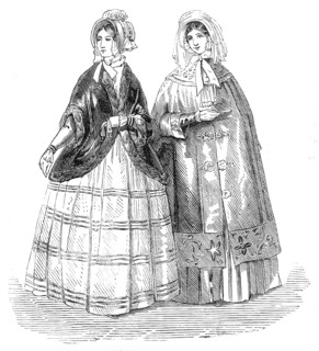 Paris and London Fashions for December, 1845. Creator: Unknown.