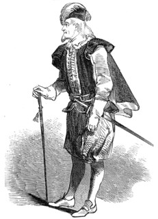 Mr. Farren, as "Sir Simon Sage", 1845. Creator: Unknown.