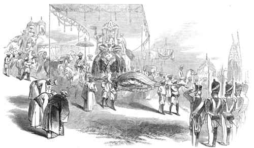 Visit of the Rajah of Travancore to Madras, 1845. Creator: Unknown.