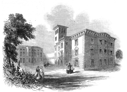 New wing of Osborne House, Isle of Wight, 1845. Creator: Ebenezer Landells.