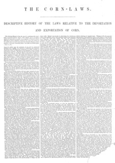 The Corn-Laws, 1845. Creator: Unknown.