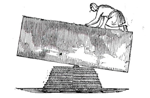 Building the Pyramids, 1844. Creator: Unknown.