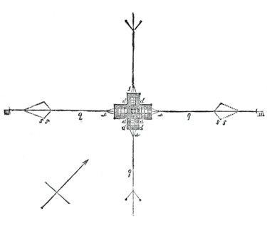 Ground plan of the safety beacon, 1844. Creator: Unknown.
