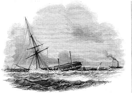The John O'Gaunt "settling down", 1844. Creator: Unknown.