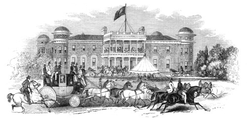 Goodwood House - scene in the park, 1844. Creator: Unknown.