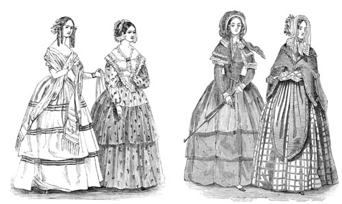 Fashions for August, 1844. Creator: Unknown.