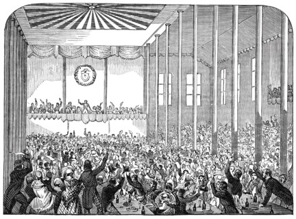 Banquet in the pavilion, 1844. Creator: Unknown.
