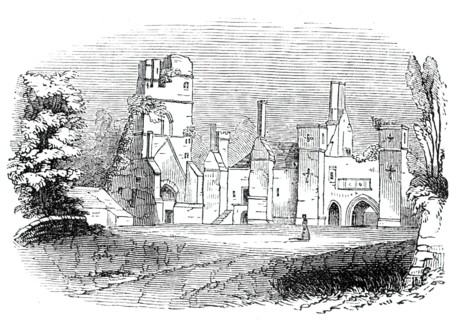 South Winfield manor house, 1844. Creator: Unknown.