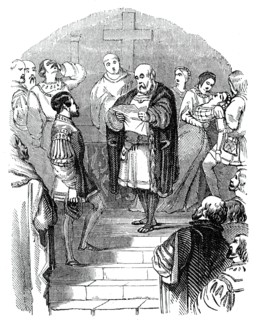 Don Sebastian's father receives news of his death, 1844.  Creator: Unknown.