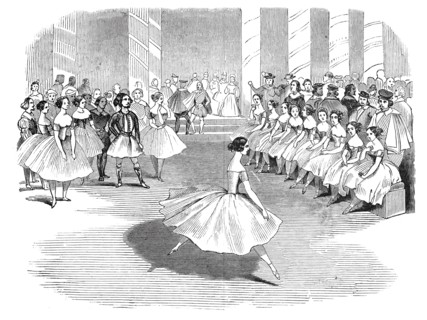 Mademoiselle Cerito, in the ballet of "Alma", 1844.  Creator: Unknown.
