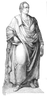 Statue of Goethe, at Frankfort, 1844. Creator: Smyth.