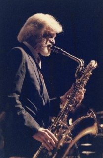 Gerry Mulligan, Capital Radio Jazz Festival, Knebworth House, Knebworth, Herts, 1982.