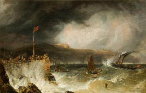 Packet Boat Entering Harbour