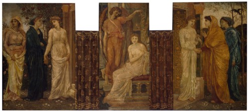 Cupid and Psyche - Palace Green Murals - Psyche's Sisters visit her at Cupid's House