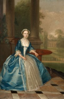 Portrait Of A Woman In Light Blue