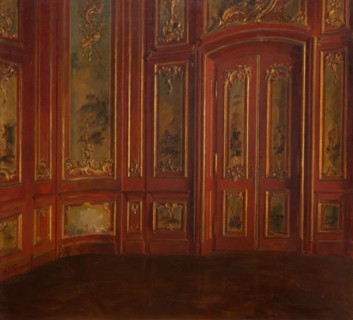 Interior Of A Room With Rococo Panelling