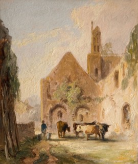 Kirkstall Abbey Ruins [undated] - Ruins of Kirkstall Abbey. Creator: Lines Family.