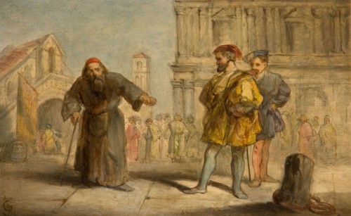 Scene From Shakespeare's The Merchant Of Venice