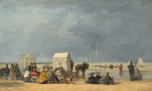 Bathing Time at Deauville